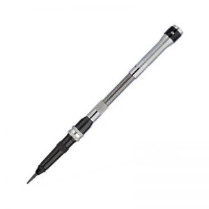 Foredom H.15D Duplex Spring Hammer Handpiece, fully assembled, with a pointed tip.