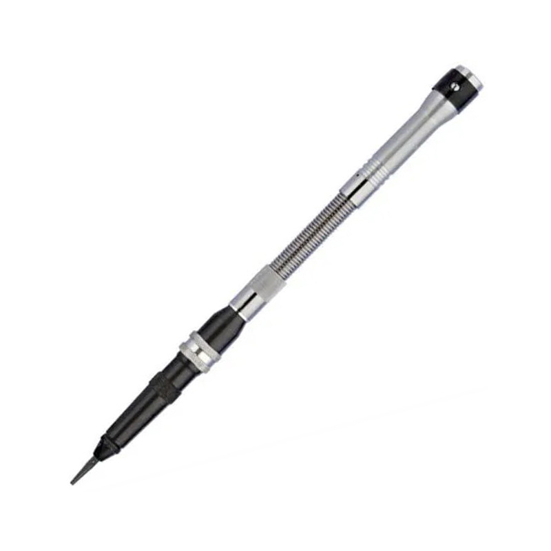 Foredom H.15D Duplex Spring Hammer Handpiece, fully assembled, with a pointed tip. Foredom H.15D Duplex Spring Hammer Handpiece, fully assembled, with a pointed tip.