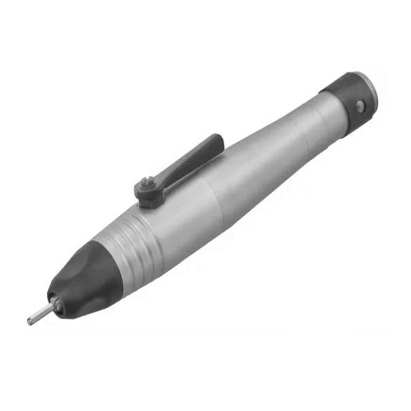 Foredom H 20 Lever-Action Quick Change Handpiece top view with molded plastic grip. Foredom H 20 Lever-Action Quick Change Handpiece top view with molded plastic grip.