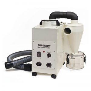Foredom MADC20 Portable Dust Collector with hose and control panel in a studio setting