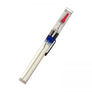 Foredom MS10005 Precision Oiler with needle and clip. Angled view.