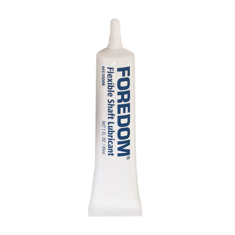 Vertical view of Foredom MS10006 Flexible Shaft Lubricant 1 fl. oz / 30ml tube. Vertical view of Foredom MS10006 Flexible Shaft Lubricant 1 fl. oz / 30ml tube.