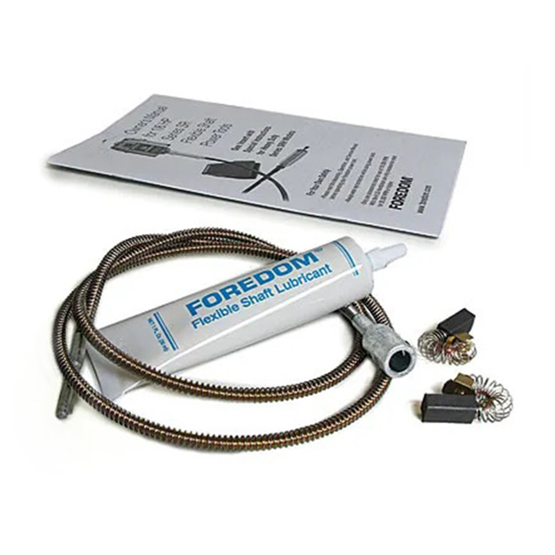 Complete Foredom flex shaft service kit for rotary tools, includes inner shaft and motor brushes. Complete Foredom flex shaft service kit for rotary tools, includes inner shaft and motor brushes.