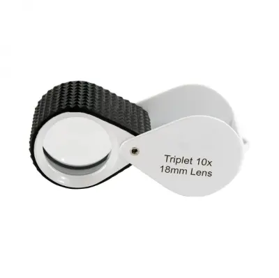 professional triplet loupe with rubber grip