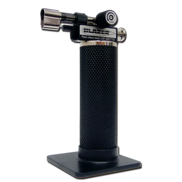 Blazer GB2001 self-igniting butane power micro torch for jewelry making and craft repairs.