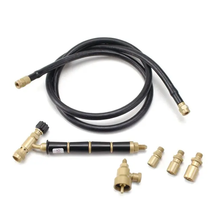 ORCA M75 jewelry soldering torch kit including black hose and multiple burner tips.