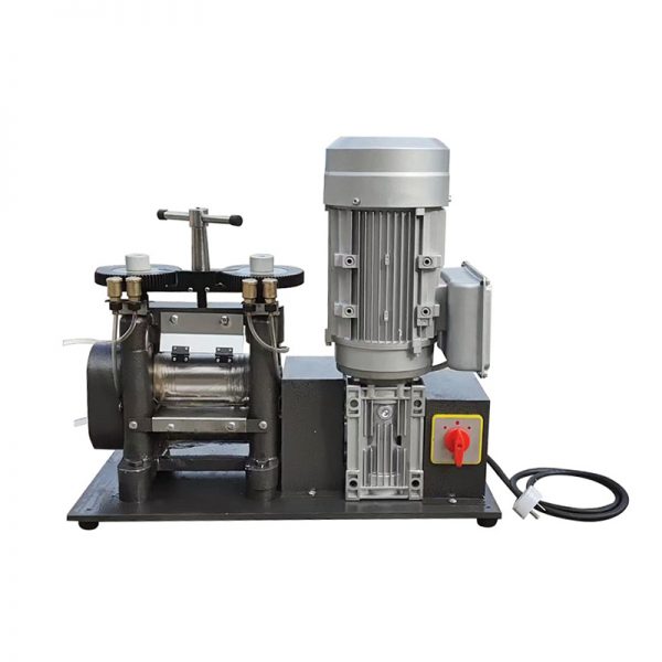 JYBS single-sided 1.5HP desktop electric rolling mill for jewelry making.