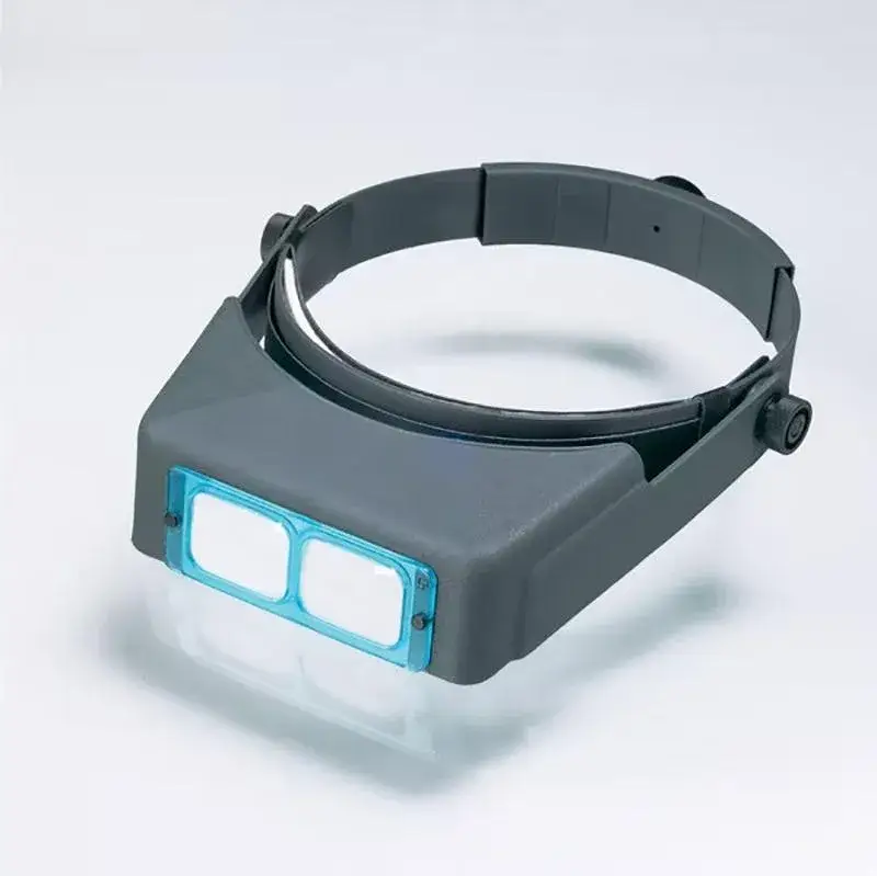 Original Optivisor headband magnifier with adjustable glass lenses for professional hands-free magnification.