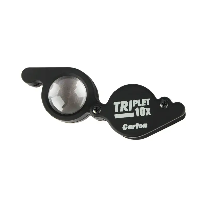 Alfa Mirage Carton Loupe Pro 10X, a professional Japanese triplet magnifier for high-precision jewelry inspection.