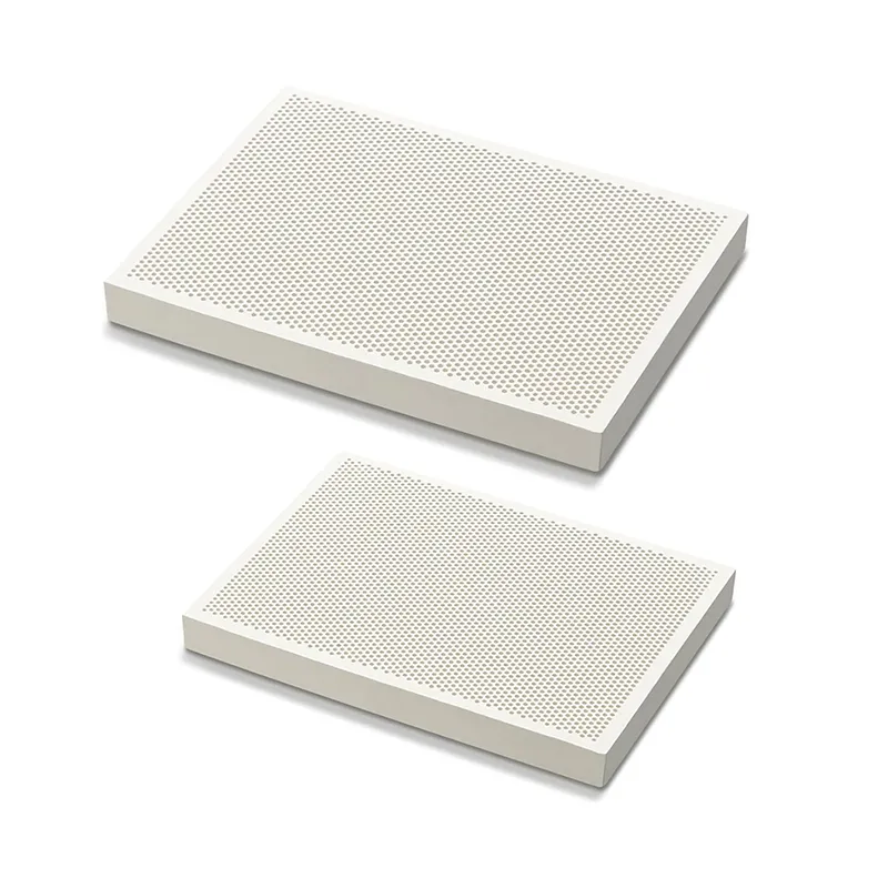 Two rectangular honeycomb quartz soldering tiles used for high-temperature jewelry welding and repair.
