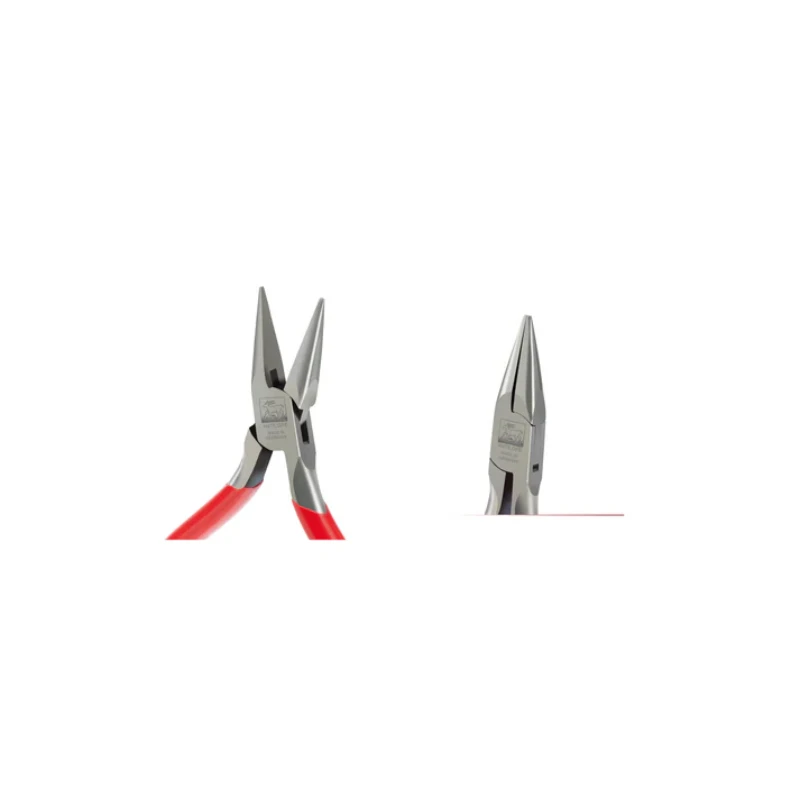 Detailed close-up illustrating the open un-serrated jaws and Antilope brand stamp alongside a side profile of the closed 130mm plier head. Detailed close-up illustrating the open un-serrated jaws and Antilope brand stamp alongside a side profile of the closed 130mm plier head.