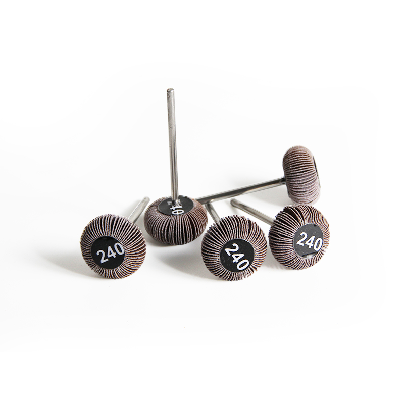 adn® mini mounted emery wheels oval shape Arrangement of ADN 20x10mm mounted oval emery wheels showing 240# medium-coarse grit labels and domed flap profiles.