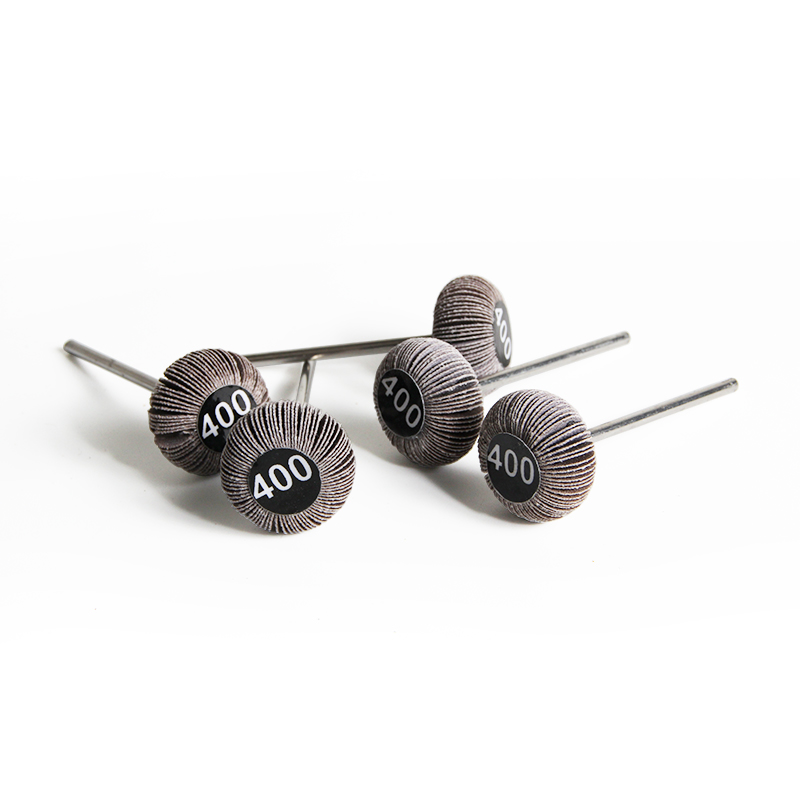 adn® mini mounted emery wheels oval shape Group layout of ADN 20x10mm mounted rotary oval wheels displaying 400# fine grit markings on the center caps.