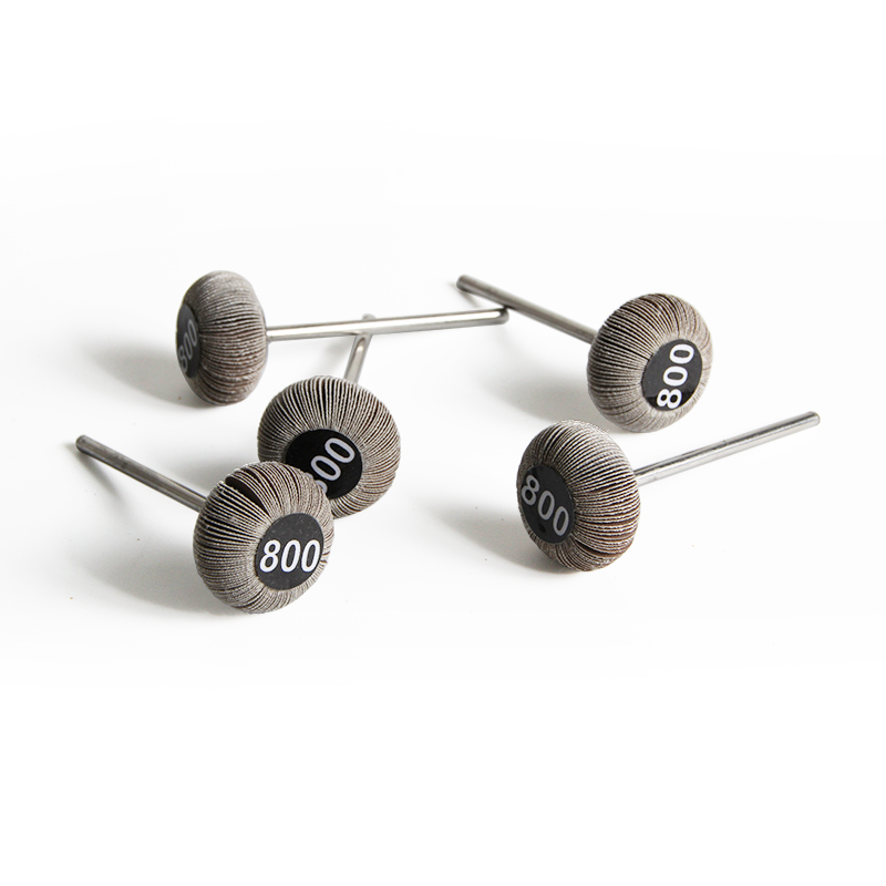 adn® mini mounted emery wheels oval shape Five-piece arrangement of ADN 20x10mm mounted oval emery wheels displaying 800# ultra-fine grit labels and rounded contour edges.