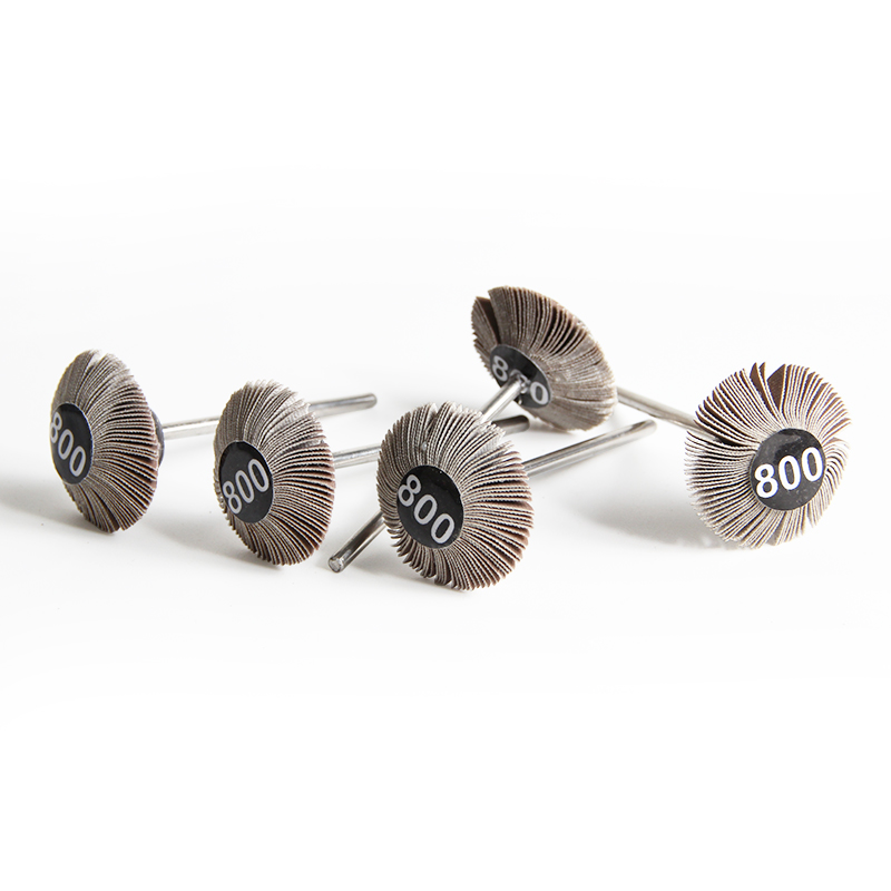 adn® mini mounted emery wheels diamond shape Five-piece arrangement of ADN 25x10mm mounted diamond emery wheels displaying 800# ultra-fine grit labels and pointed flap profiles.