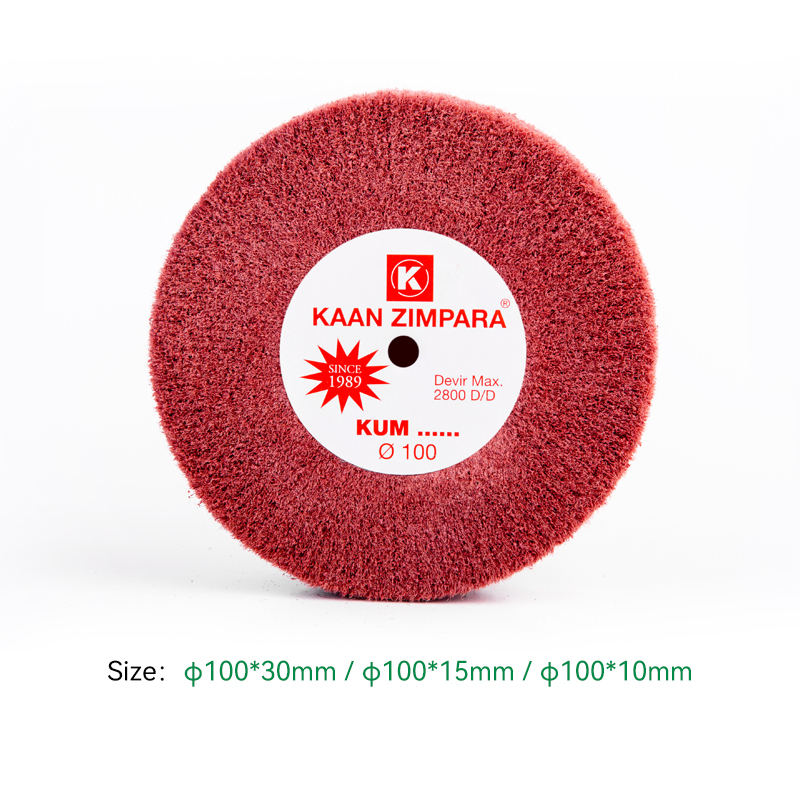 kaan zimpara® red taf brose cap matte for thin scratches Specification overview layout for the KAAN ZIMPARA 100mm Red Taf Brose Cap highlighting available 10mm, 15mm, and 30mm width options.