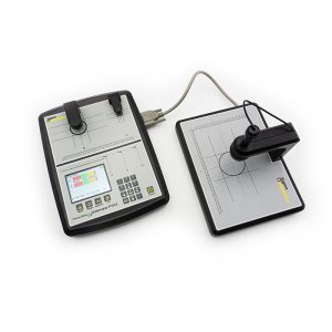 Sigma Metalytics PMV Pro unit connected via cable to the External Bridge testing platform.