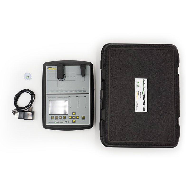 sigma metalytics precious metal verifier pmv pro + external bridge Sigma Metalytics PMV Pro verifier kit with rugged black carrying case and power supply.