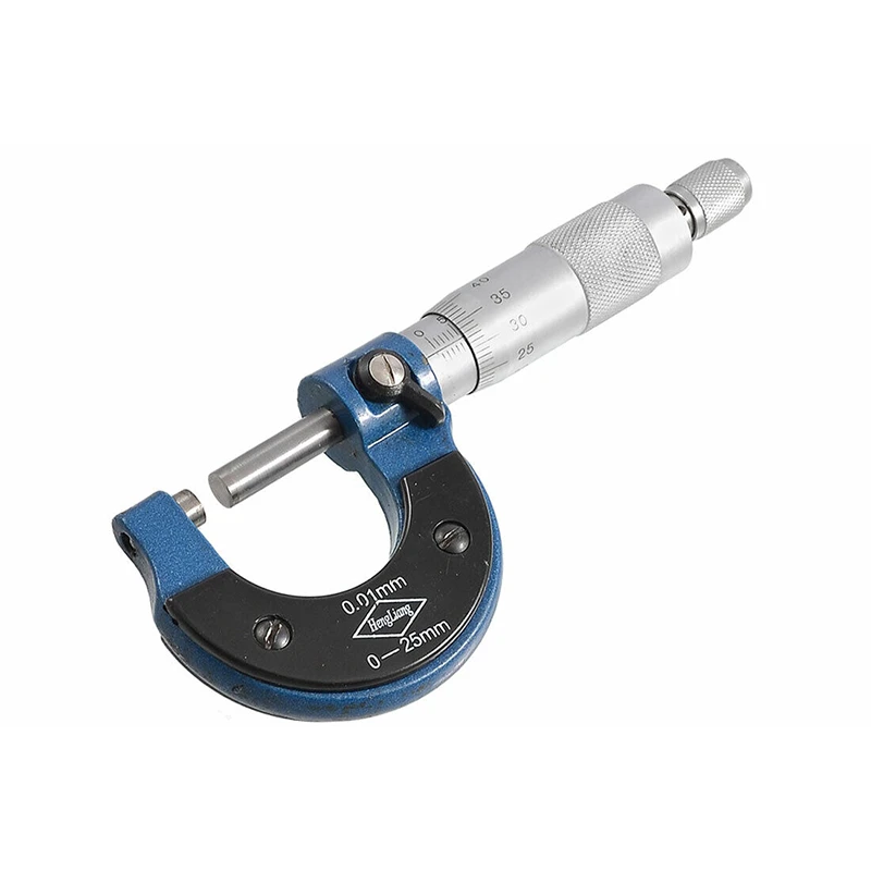 HengLiang 0-25mm precision outside mechanical micrometer caliper for accurate measurement.