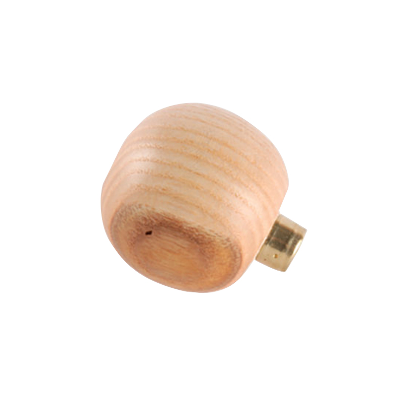 technique® asic handle ball Centered isolated product view of the 40mm round beech wood graver handle highlighting the smooth dome finish.
