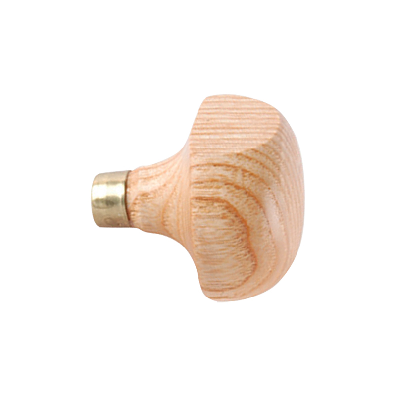 technique® asic handle mushroom w/flat Reverse side profile highlighting the flat underside facet designed to prevent rolling on the bench.