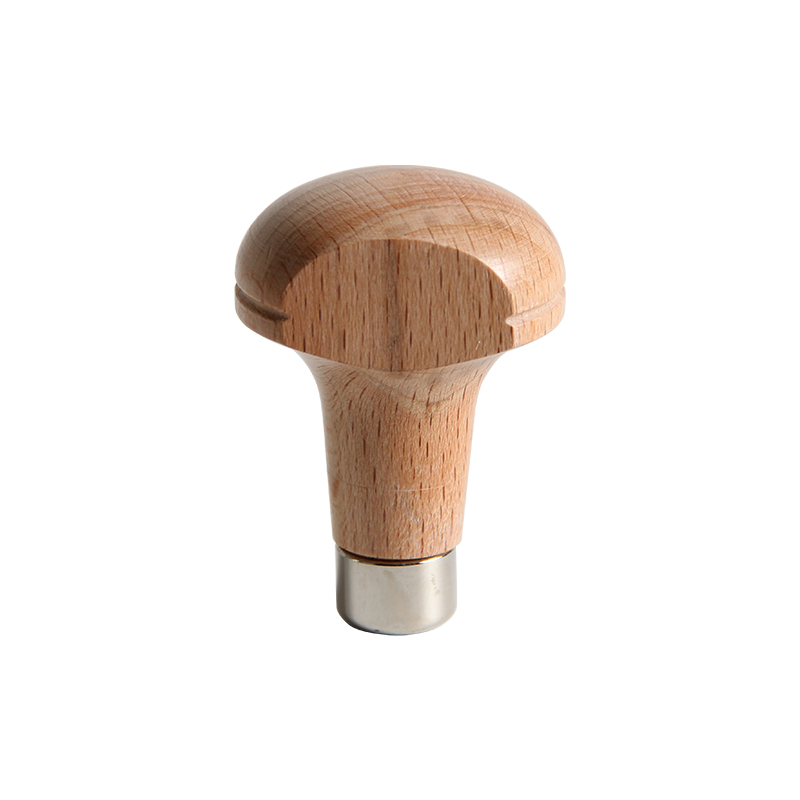 technique® asic handle for beading tools Vertical side view displaying the proportioned mushroom dome and tapered neck leading to the metal ferrule.
