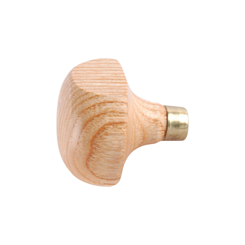 technique® asic handle mushroom w/flat Horizontal profile showcasing the 47mm proportion, low-angle flat clearance, and brass collar of the #18453 handle.