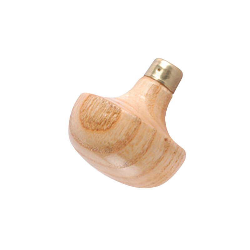 technique® asic handle mushroom short Close perspective highlighting the reinforced brass socket collar designed for secure tool tang mounting.