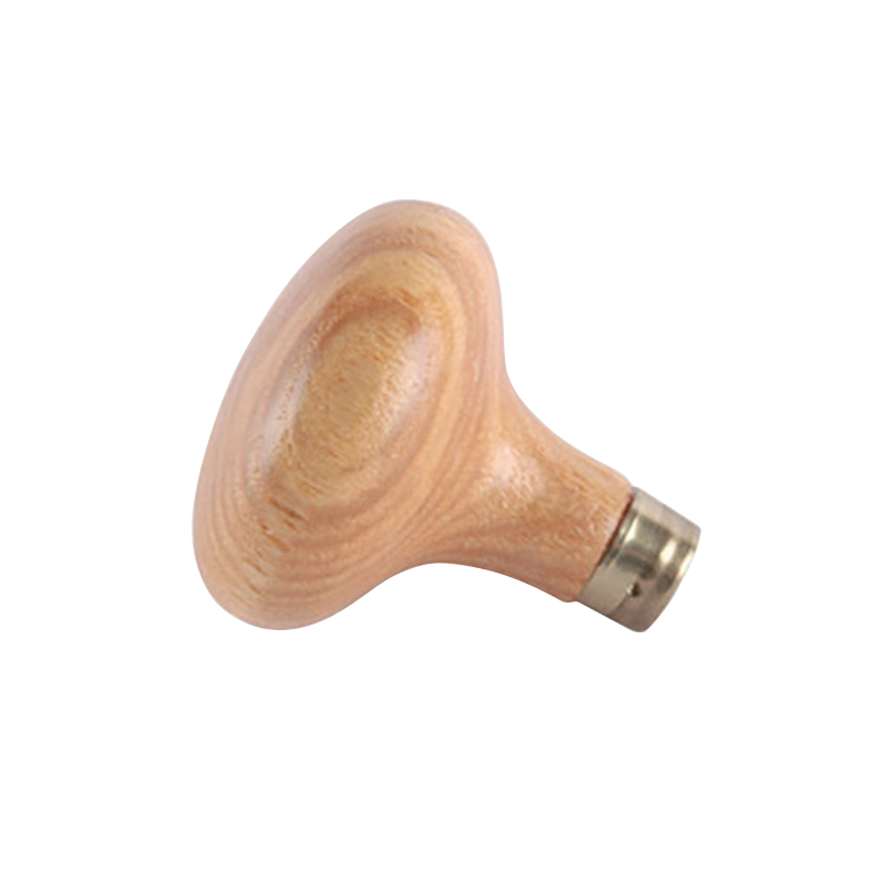 technique® asic handle oval Perspective profile of the TECHNIQUE ASIC #18454 34mm oval graver handle showing the brass collar and beech wood grain.