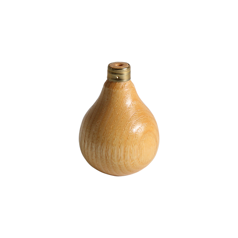 technique® asic handle pear short Front three-quarter view of the TECHNIQUE ASIC #18465 short pear graver handle showing the brass ferrule socket and smooth beech wood grain.