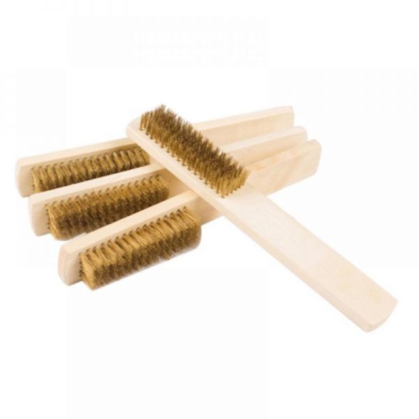 wooden handle brass brush jybs