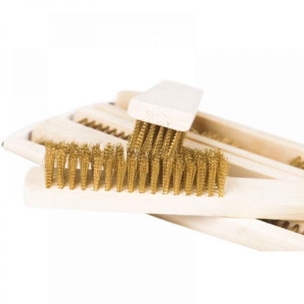 wooden handle brass brush jybs