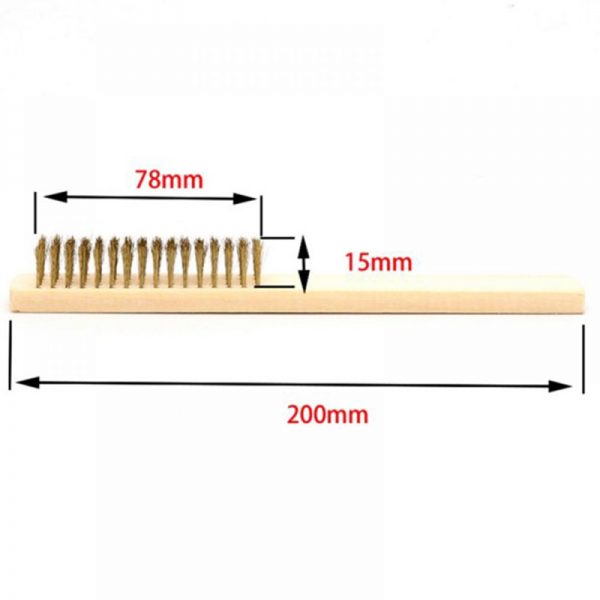 wooden handle brass brush jybs