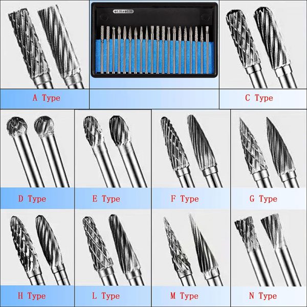 tungsten carbide bur single cut jybs