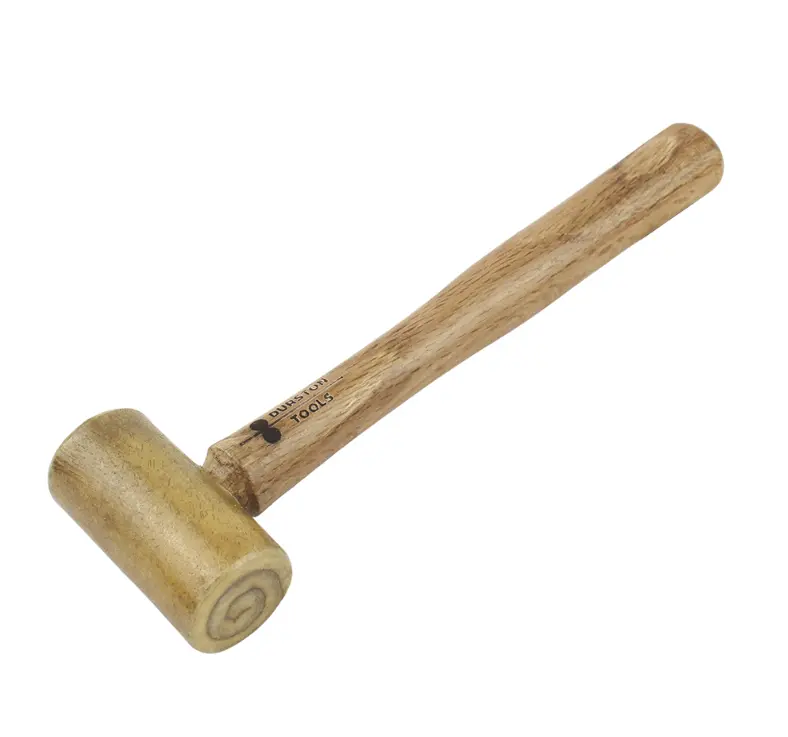 a light brown wooden rawhide jewelry hammer by durston tools