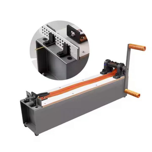 close up manual precision wire drawing bench front with clamp and dies
