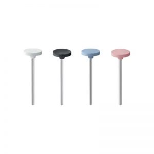eve® universal h15 silicone polisher kit, flat 14.5x2mm, showing white, black, blue, and pink