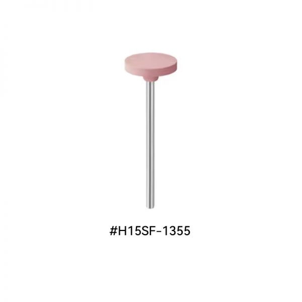 eve® universal h15 silicone polisher #h15g-1355, flat 14.5x2mm, pink