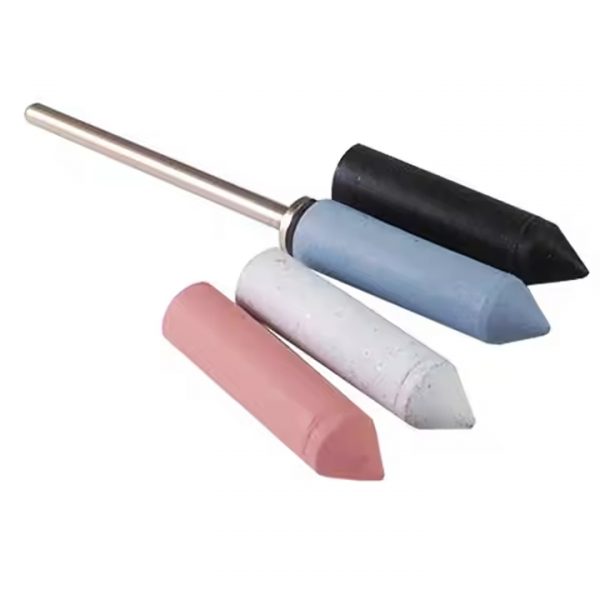 EVE® Universal 6x24MM bullet point silicone polishers in four colors with a metal rod