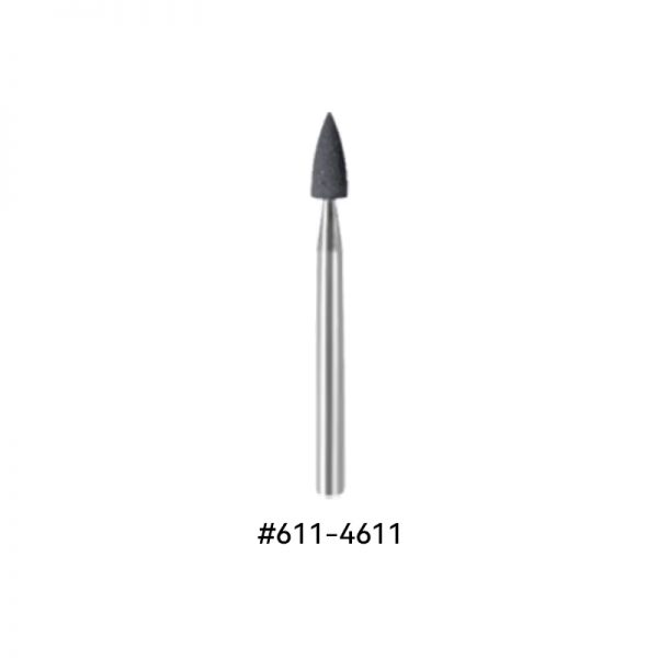 EVE® EVEFLEX 3.3x7.5mm silicone polishing bur in black-gray, part #611-4611