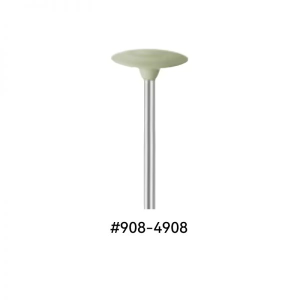 EVE® EVEFLEX Silicone Polishing Wheel #908-4908, 14.5x2.5mm knife edge, light green
