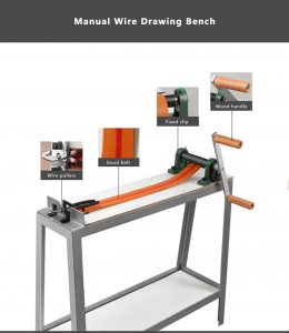 key components of the high stand manual wire drawing bench pullers clip belt handle scaled
