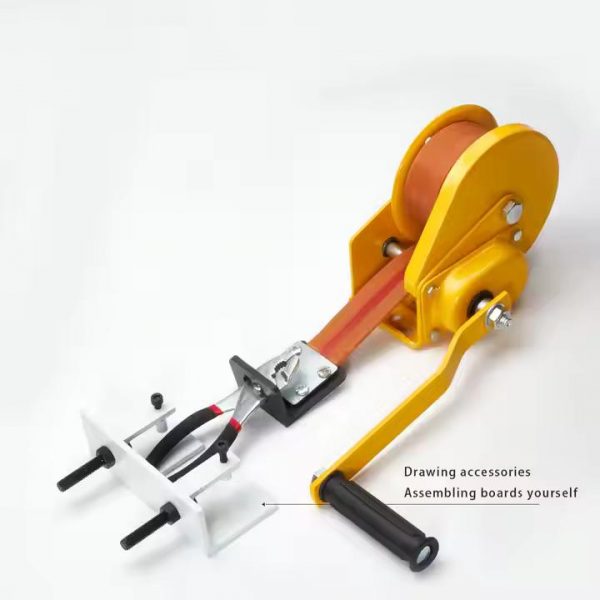 manual wire drawing bench with drawing accessories and instructions to assemble mounting boards yourself