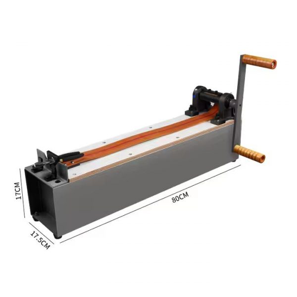 precision manual jewelry wire drawing bench 80cm side view with hand crank