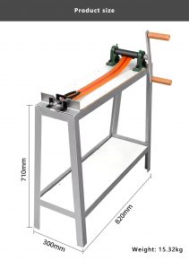 product dimensions high stand manual wire drawing bench scaled