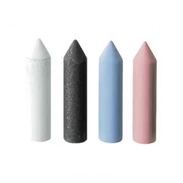 Set of four EVE® Universal 6x24MM bullet point silicone polishers in assorted colors