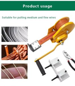 simple manual wire drawing bench for table product usage