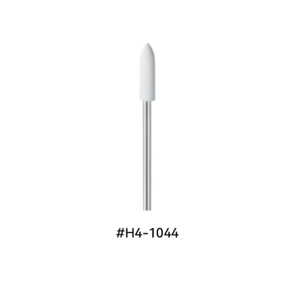 White EVE® Universal 2.35mm Mounted Bullet Shape Rubber Polisher 5x16MM #H4-1044