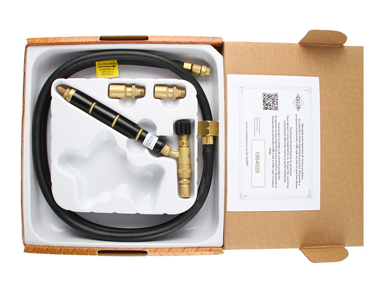 ORCA M75 CMG kit neatly packaged with torch, hose, and nozzles visible inside