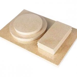 Stucler Skamolex soldering board set, showing rectangle, round, and block shapes for jewelry making